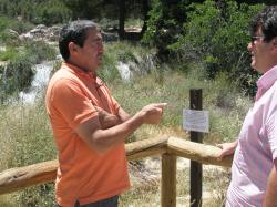 JosÃ© Tello y Antonio Serrano, en las Lagunas de Ruidera.