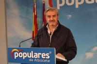 Ramón Rodríguez, en la sede del PP de Albacete.