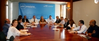 Reunión de la presidenta del PP-CLM, María Dolores Cospedal, con alcaldes y presidentes provinciales del Partido Popular.
