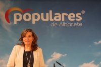 Rosario Rodríguez, en la sede provincial del PP.