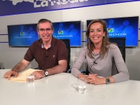 Vicente Aroca y Carmen Navarro, este viernes en Teleroda.