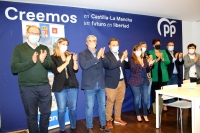 Manuel Serrano en el Congreso del PP de Almansa en el que Ramón Rodríguez ha sido reelegido pressidente