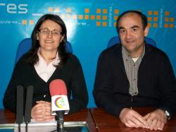 Valentín Bueno y Amalia Gutiérrez, en Villarrobledo.