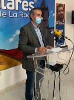 Vicente Aroca, en la sede del PP de La Roda.