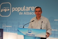 Vicente Aroca en rueda de prensa.