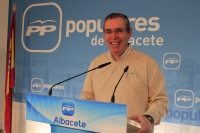 Vicente Aroca en rueda de prensa.