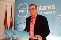 Vicente Aroca en rueda de prensa.