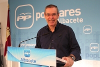 Vicente Aroca en rueda de prensa.