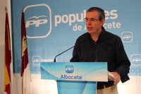 Vicente Aroca en rueda de prensa.