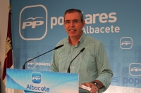 Vicente Aroca en rueda de prensa.