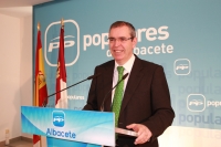 Vicente Aroca en rueda de prensa.