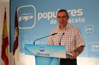 Vicente Aroca en rueda de prensa.