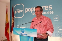 Vicente Aroca en rueda de prensa.