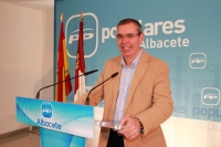 Vicente Aroca en rueda de prensa.