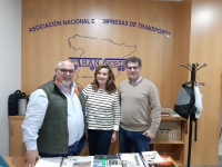 Reunión con la Asociación Nacional de Empresas del Transporte, con sede en Hellín.