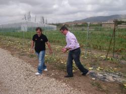 Francisco Vizcaíno y Marcial Marín, en Ontur.